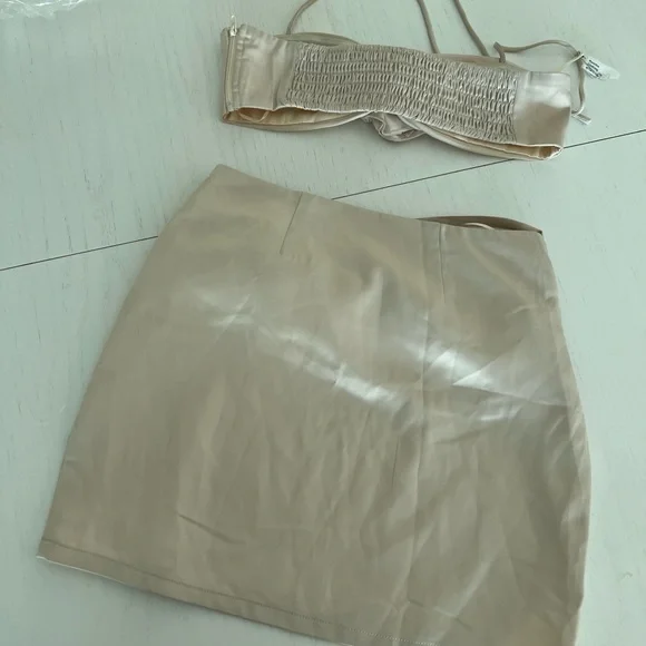 More to Come, Cream Skirt & Top, Size XS - Picture 4 of 6